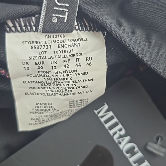 Miraclesuit NWT Women's Kashmir Enchant Underwire Bra One-Piece Swimsuit Size 10 - Picture 5 of 12